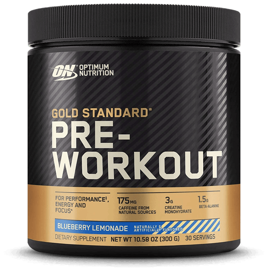 Gold Standard Pre-Workout Blue Raspberry - 30 serv.